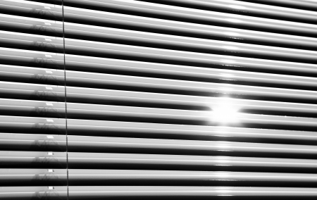 Black and white blindsの写真素材
