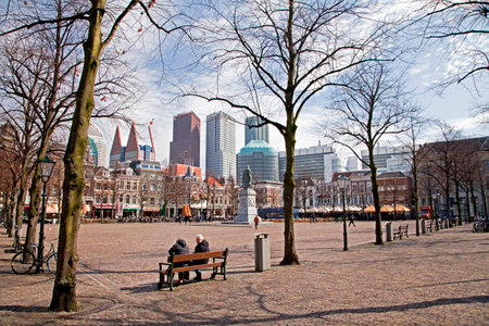 Architecture in city Den Haag (The Haque), Netherlandsのeditorial素材