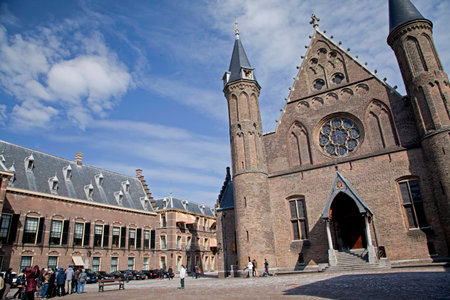 Architecture in city Den Haag (The Haque), Netherlandsのeditorial素材