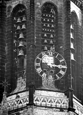 DELFT, NETHERLANDS - APRIL 2: Protestant church Nieuwe Kerk in city Delft on April 2, 2014 in Delftのeditorial素材