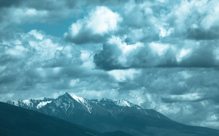 Cloudscape and peak, Slovakiaの写真素材