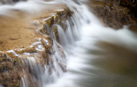 Waterfall at village Lucky, Slovakiaの写真素材