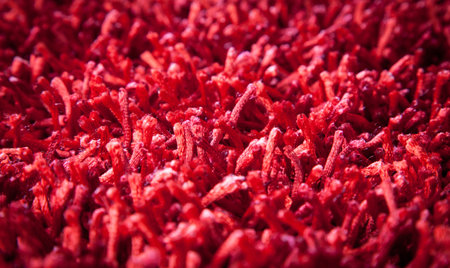 Detail of red carpet