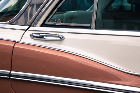 Detail of a veteran carの写真素材