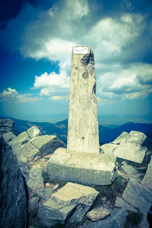 View from hill Dumbier at Low tatras mountains, Slovakiaの写真素材