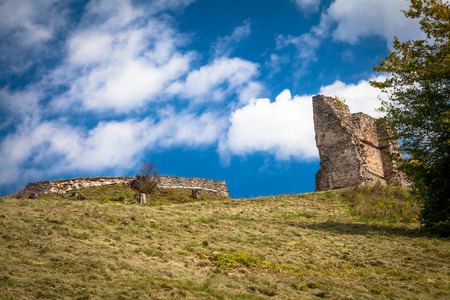 Castle Pusty hrad at Slovakiaの写真素材