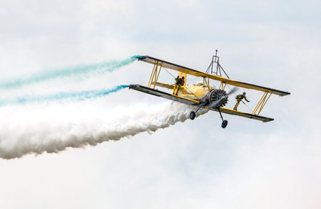 SLIAC, SLOVAKIA - AUGUST 30: Scandinavian airshow - Catwalk at International air fest SIAF 2012 at...