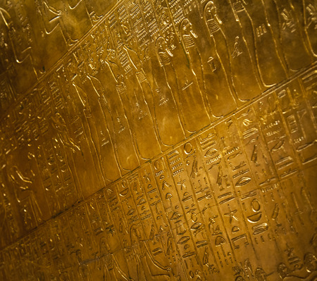 Egyptian hieroglyphicsの写真素材