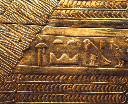 Egyptian hieroglyphicsの写真素材