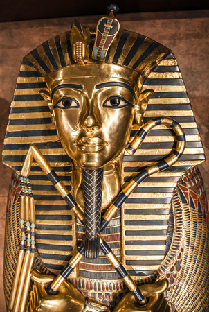 Detail of Tutankhamun's sarcophagusのeditorial素材