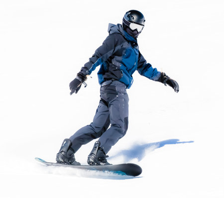 Snowboarding at Low Tatras, Slovakiaの写真素材