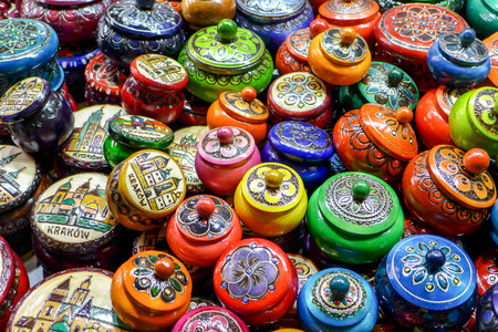 Traditional souvenirs from Krakow の写真素材