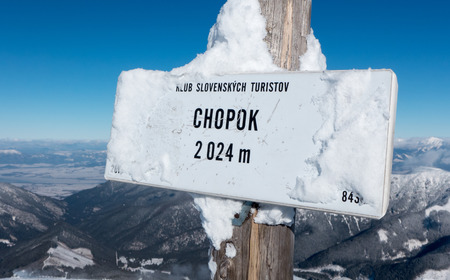 Hill Chopok in Low Tatras mountains, Slovakiaのeditorial素材
