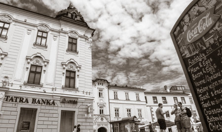 BANSKA BYSTRICA, SLOVAKIA - JULY 27: Building in centre of town  on July 27, 2015 in Banska Bystrica