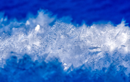 natural ice crrystal texture for backround. Macro photographyの写真素材