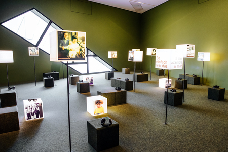 BERLIN, GERMANY - APRIL 9: Exhibit in in Jewish museum on April 9, 2017 in Berlinのeditorial素材
