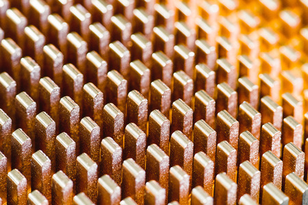 Close up view on component from PC. Abstract shapeの写真素材