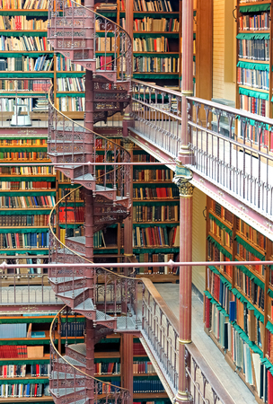 AMSTERDAM, NETHERLANDS - APRIL 3: Library in Rijksmuseum on April 3, 2014 in Amsterdamのeditorial素材