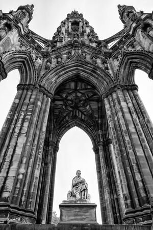 Scott monument - Sir Walter Scott memorial in Edinburgh, Scotlandのeditorial素材