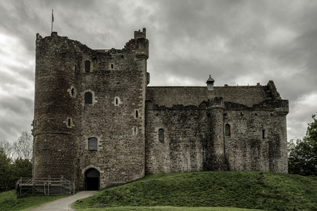 Medieval Duone castle in Scotlandのeditorial素材