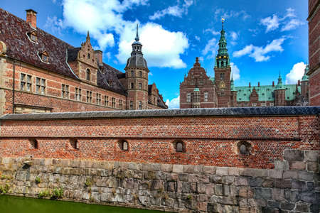 Frederiksborg castle in Hillerod at Denmarkのeditorial素材