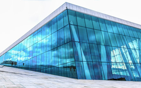 Reflections at Oslo opera house in Norway