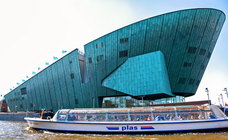 AMSTERDAM, NETHERLANDS - MARCH 26, 2013: Amsterdam Nemo science museumのeditorial素材