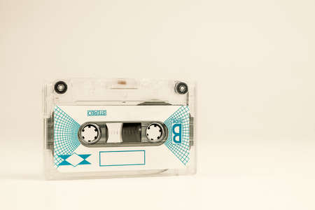 Audio cassette tape - vintage styleの写真素材