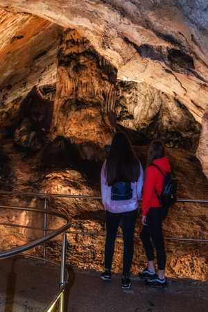 Demanovska Dolina, Slovakia - July 19, 2022: Demanovska ice cave in Low Tatras mountains in Slovakiaのeditorial素材