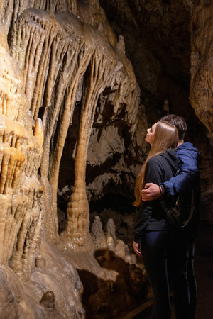 Demanovska Dolina, Slovakia - July 19, 2022: Demanovska Freedom cave in Low Tatras mountains in Slovakiaのeditorial素材