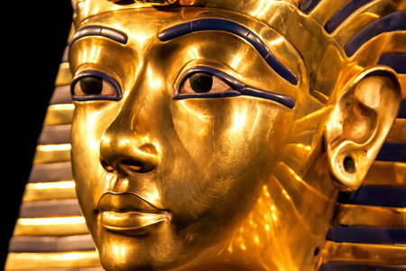 Tutankhamun golden mask. Ancient egypt.