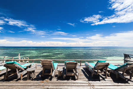 Beach chairの写真素材