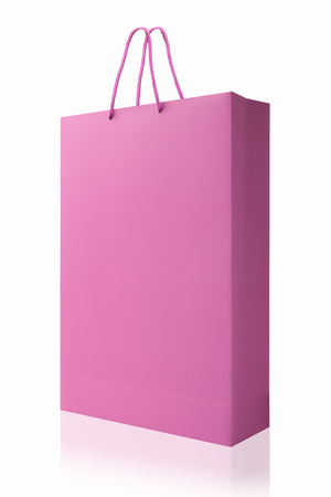 Pink shopping bagの写真素材