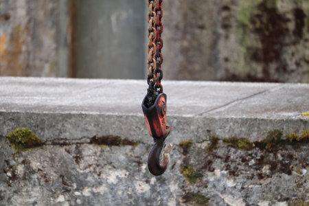 Hook on the chain.の写真素材