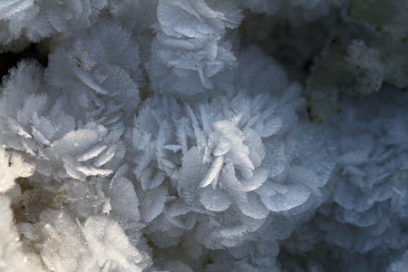 Close up of ice crystals
