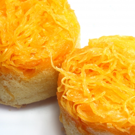 thai dessert,foy thong cakeの写真素材