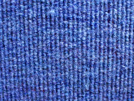 Blue Corduroy Fabric Textureの写真素材