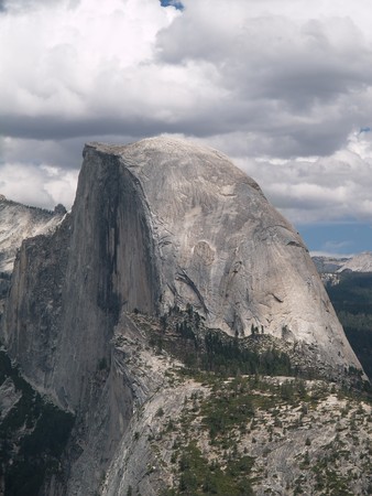 Half Dome in Yosemite National Park, Californiaの写真素材