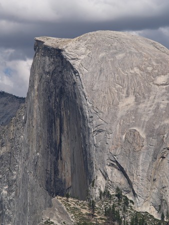 Half Dome in Yosemite National Park, Californiaの写真素材
