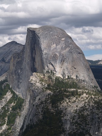 Half Dome in Yosemite National Park, Californiaの写真素材