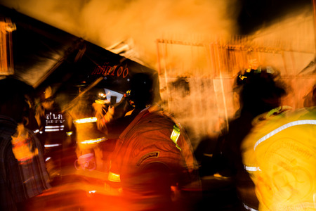 Urgency in a fire eventの写真素材