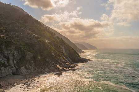 Rocky coast.
