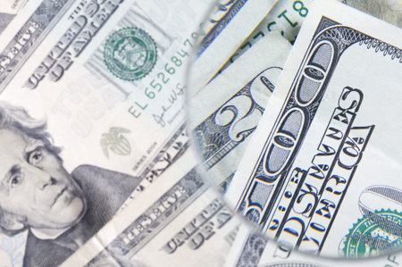 Business background with dollar