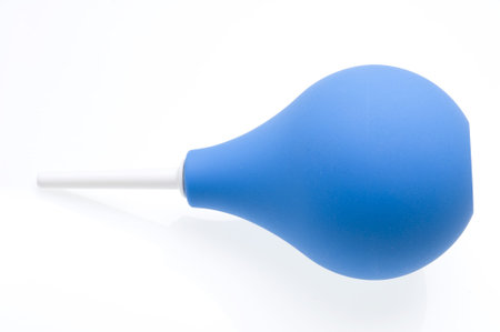 Blue Clyster  isolated on white background. Medical equipmentの写真素材