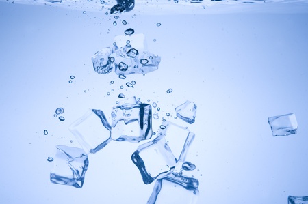 Abstract with blue ice. Creative splashing water
の写真素材
