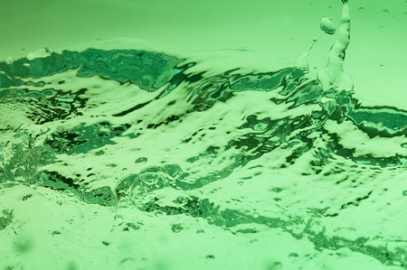 Background with green water. Creative splashingの写真素材