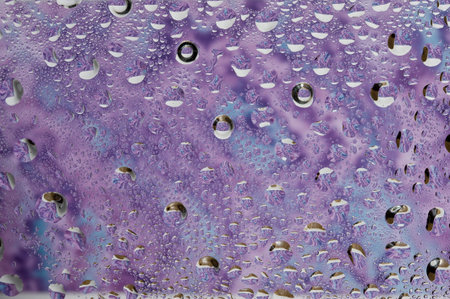 Background with water drop. Colour abstract and bubbles