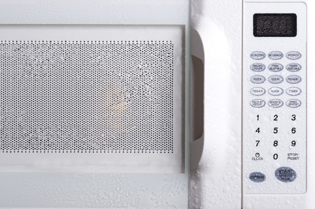 Control panel wtite microwave. Kitchen appliance
の写真素材