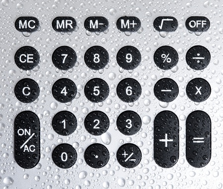 Detail of a calculator. Technology background
の写真素材