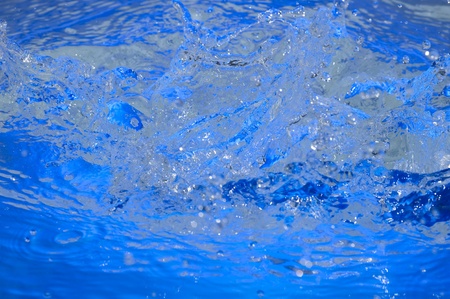 Blue background with raindrop. Ripple water
の写真素材